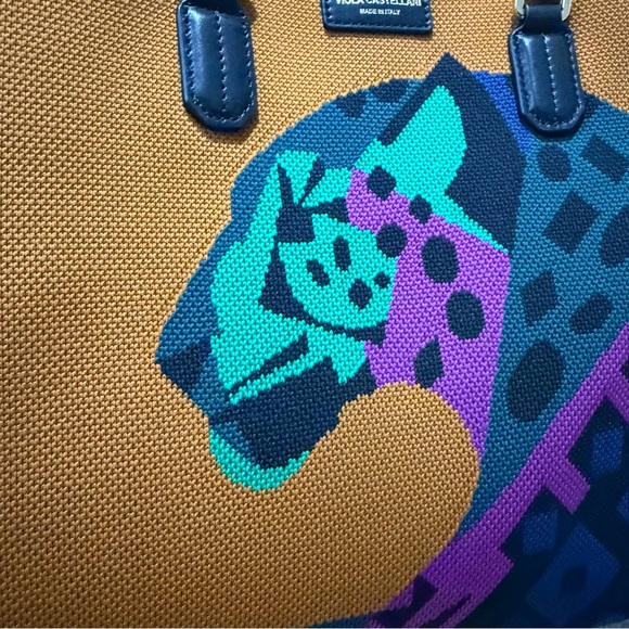 NWT Viola Castellani leopard viral tote bag - Picture 2 of 4